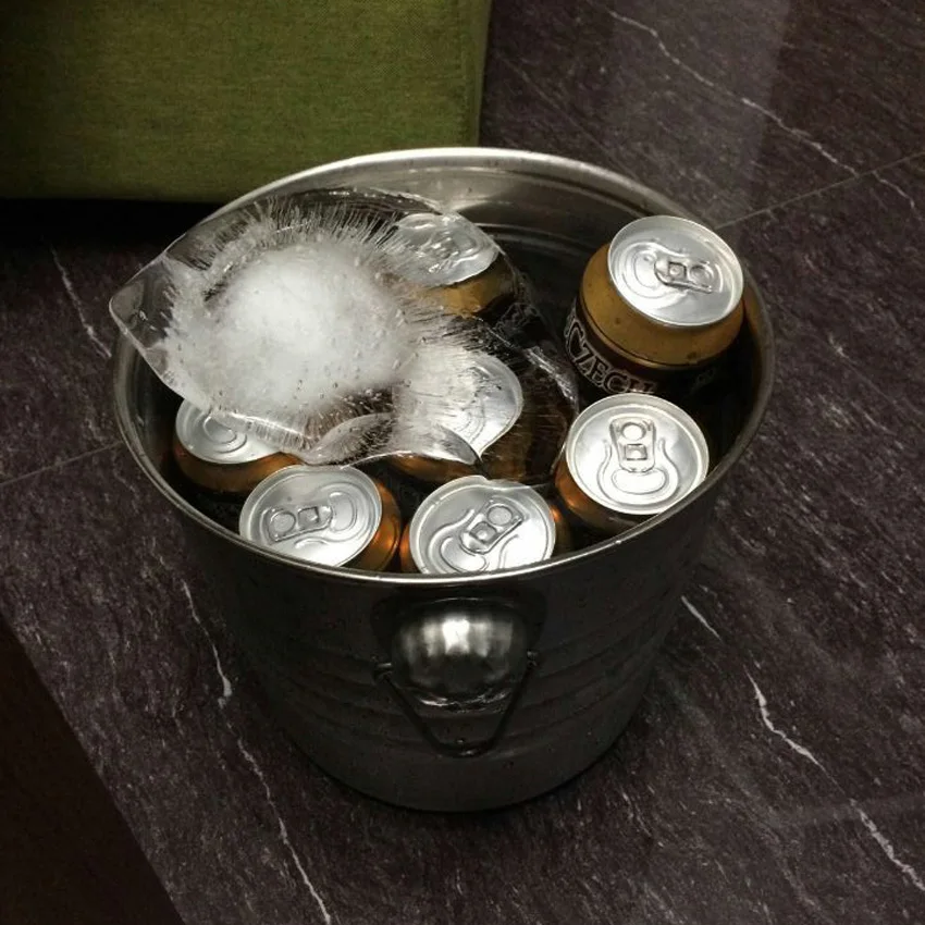 Small size thick stainless steel Ice bucket/KTV Club champagne ice bucket/wine bucket |
