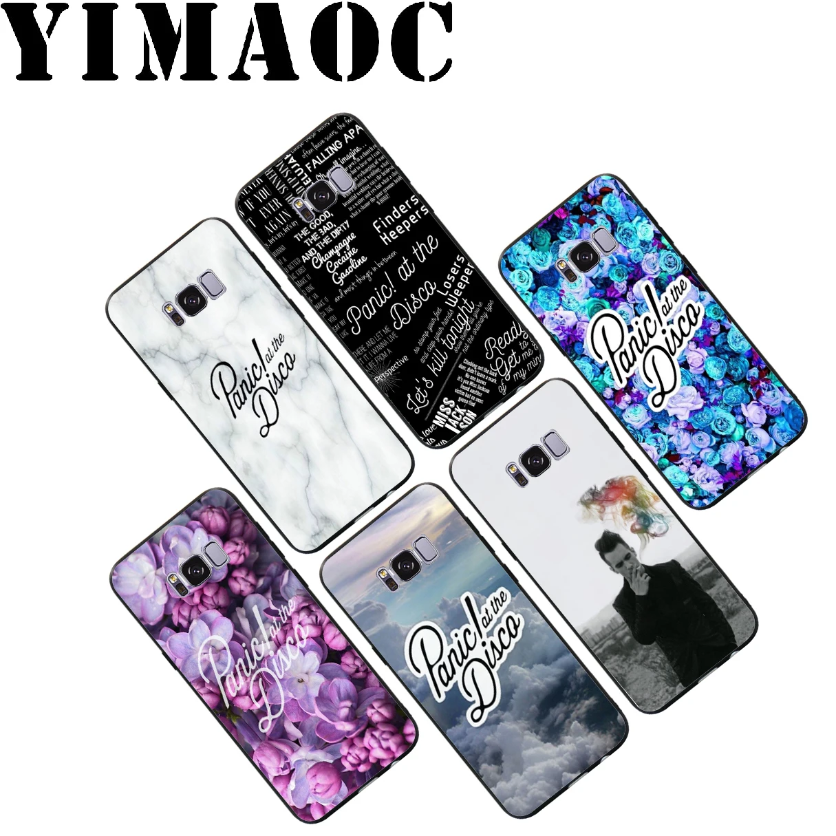 YIMAOC Panic At The Disco Bands Soft Case for Samsung Galaxy S10 S10e S9 S8 A6 Plus S7 S6 Edge A7 A5 A3 J6 Note 9 8 |