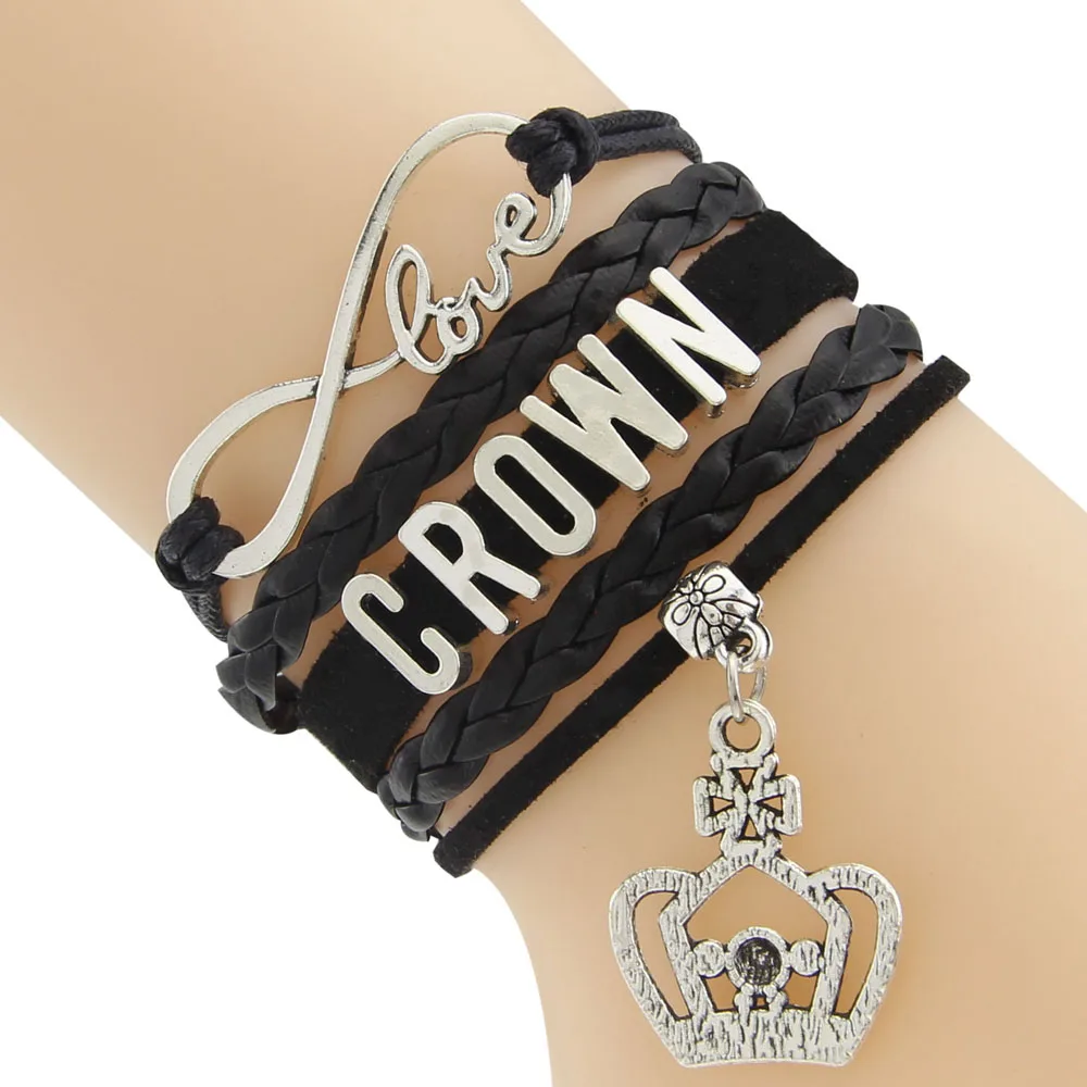 Корона браслет вощеный шнур и плетеный браслеты больше цветов для вас чтобы