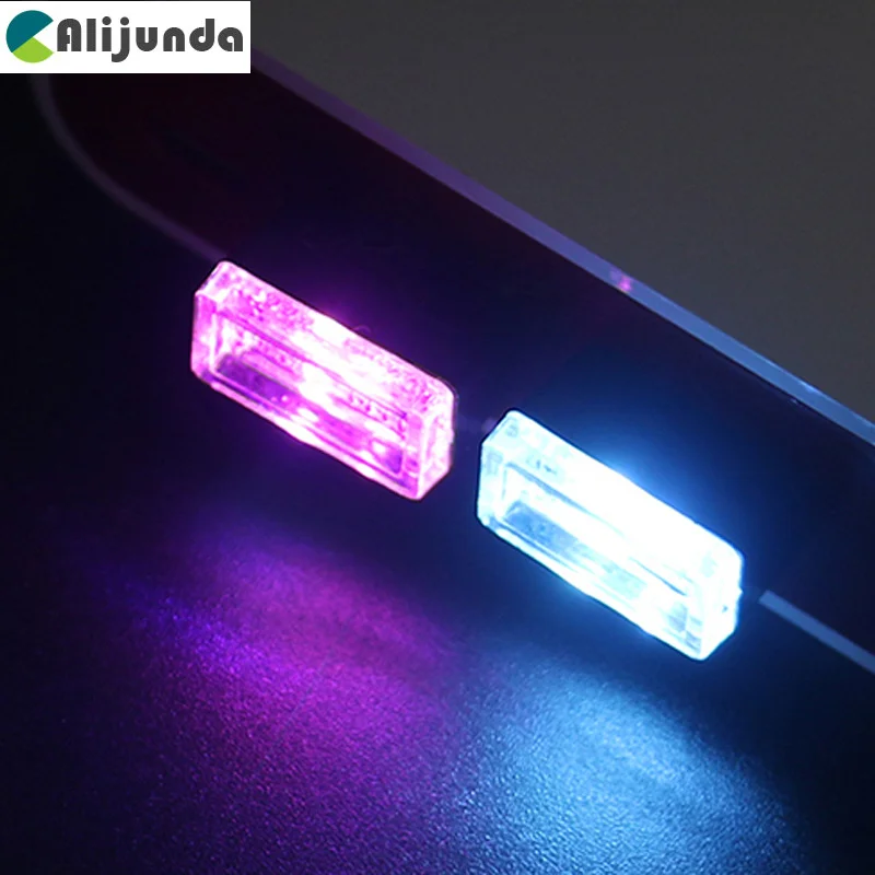 Автомобильный USB LED атмосферный декоративный светильник аварийное освещение для