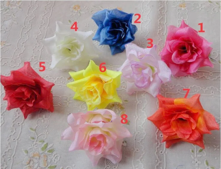 

silk artificial rose flowers head for Wedding valentine's day party decoration