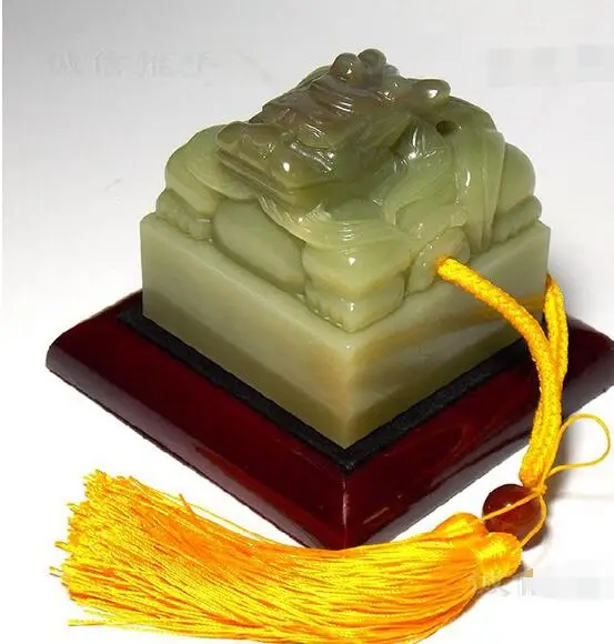 Yuxi Afghan Jade Name Seal имитация Qianlong Чернила Бесплатная надпись Коллекция подарков | Дом