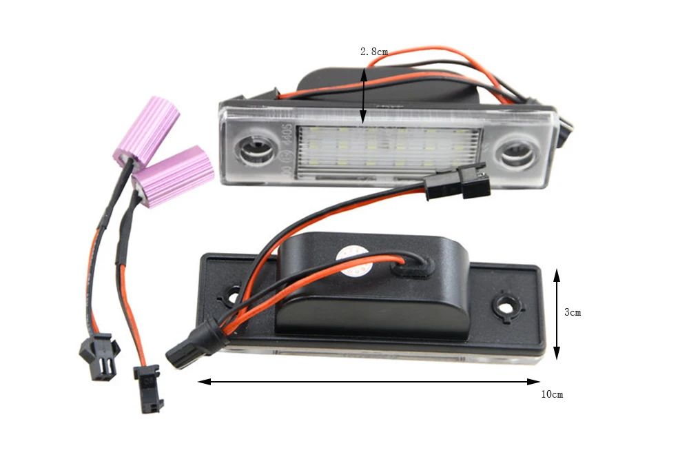 Светодиодный светильник для номерного знака 18SMD без ошибок OEM Chevrolet Cruze всех
