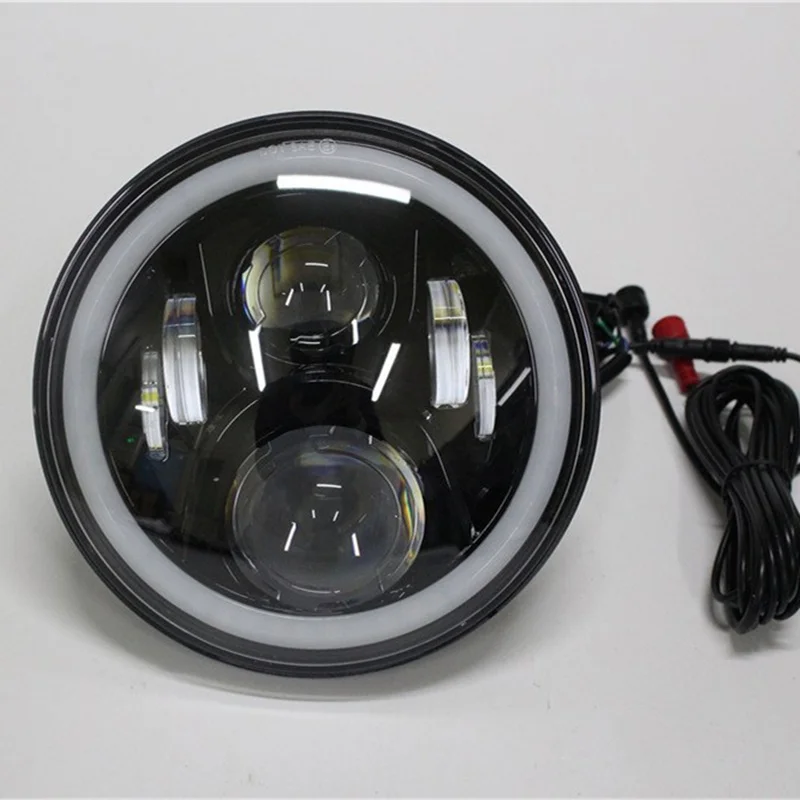 Wrangler JK Приглашаем посетить наших заказчиков выставку CJ 7 дюймов RGB DRL Halo Кольцо