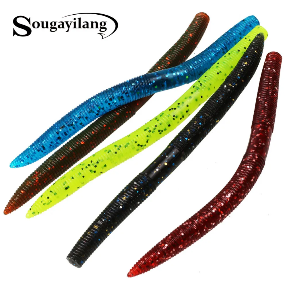 Мягкая приманка Sougayilang 5 шт./лот Easy Shiner длиной 14 см Wrom цветов искусственная для