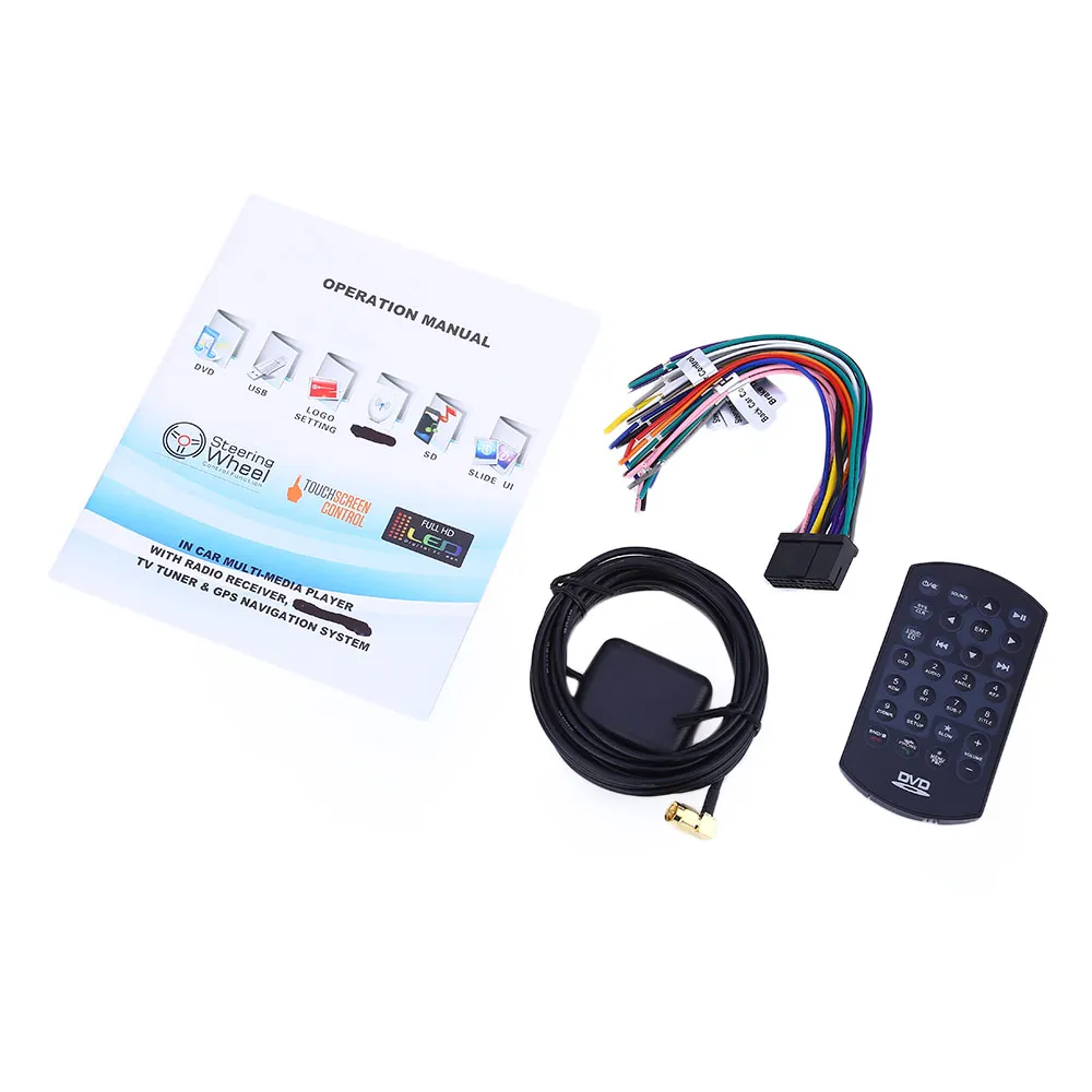 Универсальный 6 2 дюймов двойной Din автомобильный DVD видео плеер Bluetooth V3.0
