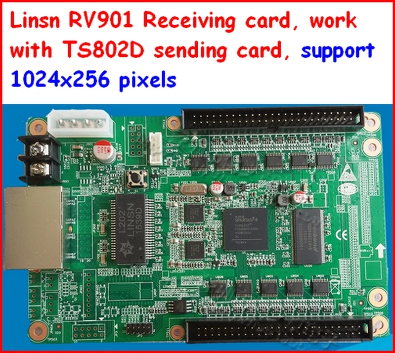 

LINSN RV901 приемная карта, подходит для всех типов материнской платы концентратора, работает с TS802D, отправка карты RV901, приемная карта