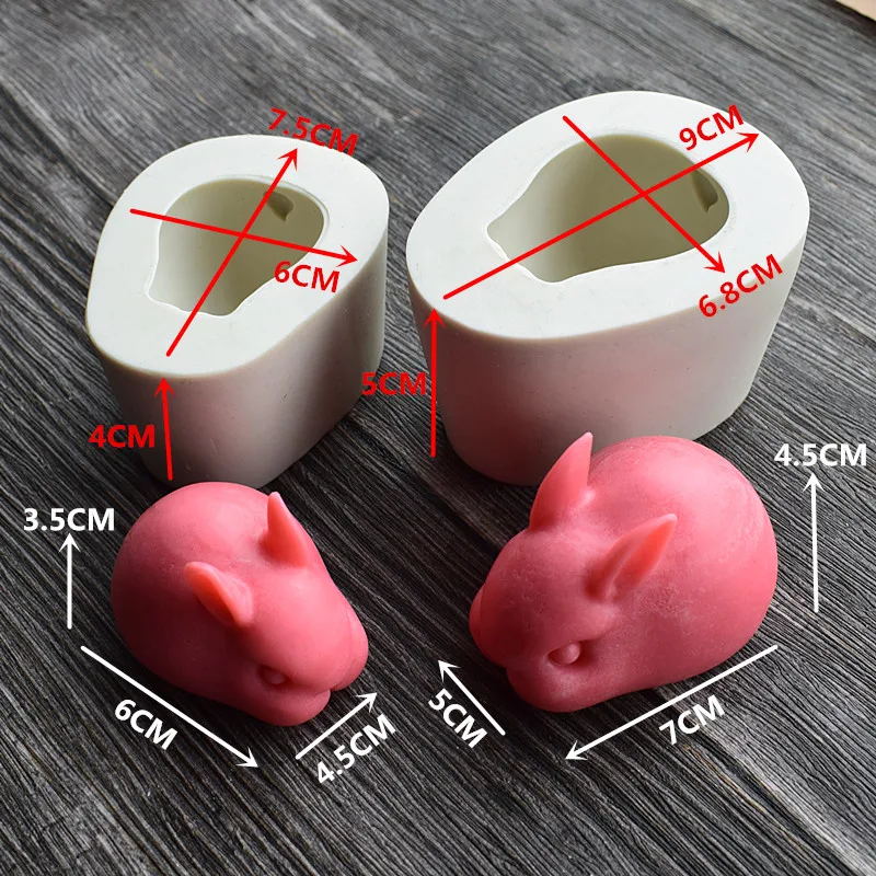 Прекрасный силиконовая форма в виде кролика Банни для украшения торта мусс