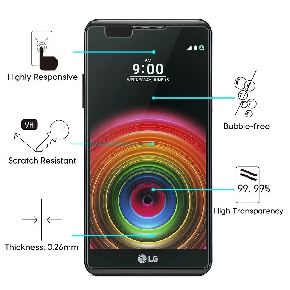 Защитная пленка из закаленного стекла для LG G3 G4 Beat G5 G6 G2 Mini X power Leon K4 K5 K10 G4S Magna Lte