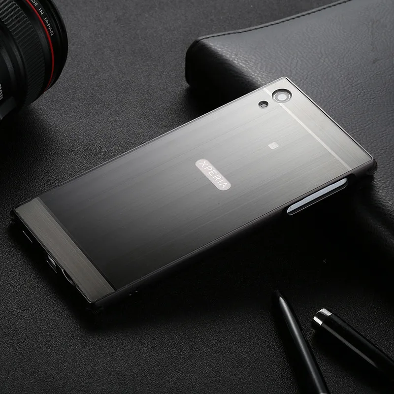 Металлический алюминиевый бампер чехол для sony Xperia XA Ultra чехол матовый PC задняя крышка для sony Xperia XA1 XA1 Ultra XA1 Plus Coque