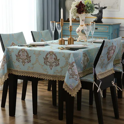 Роскошная кружевная скатерть прямоугольная свадебное украшение кухонные