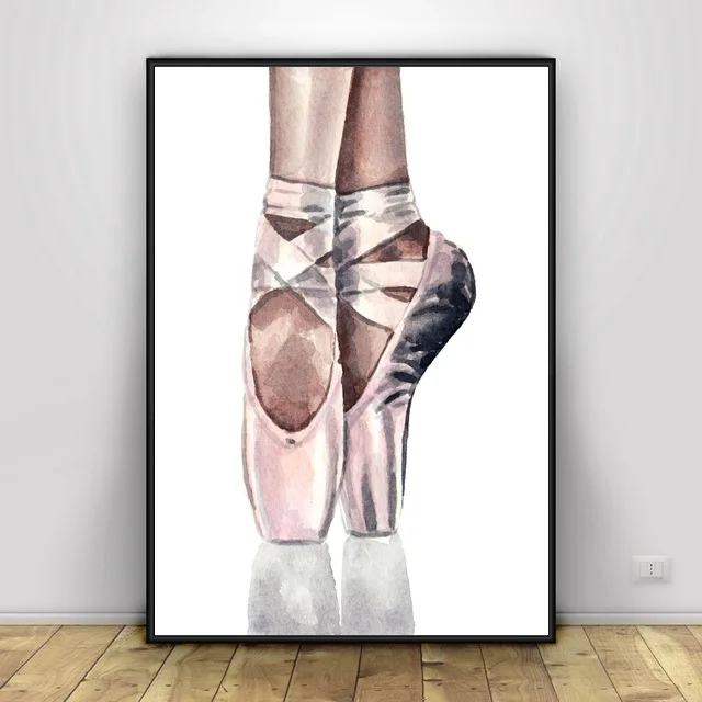 En Pointe/Балетки Художественная живопись на холсте Настенные художественные