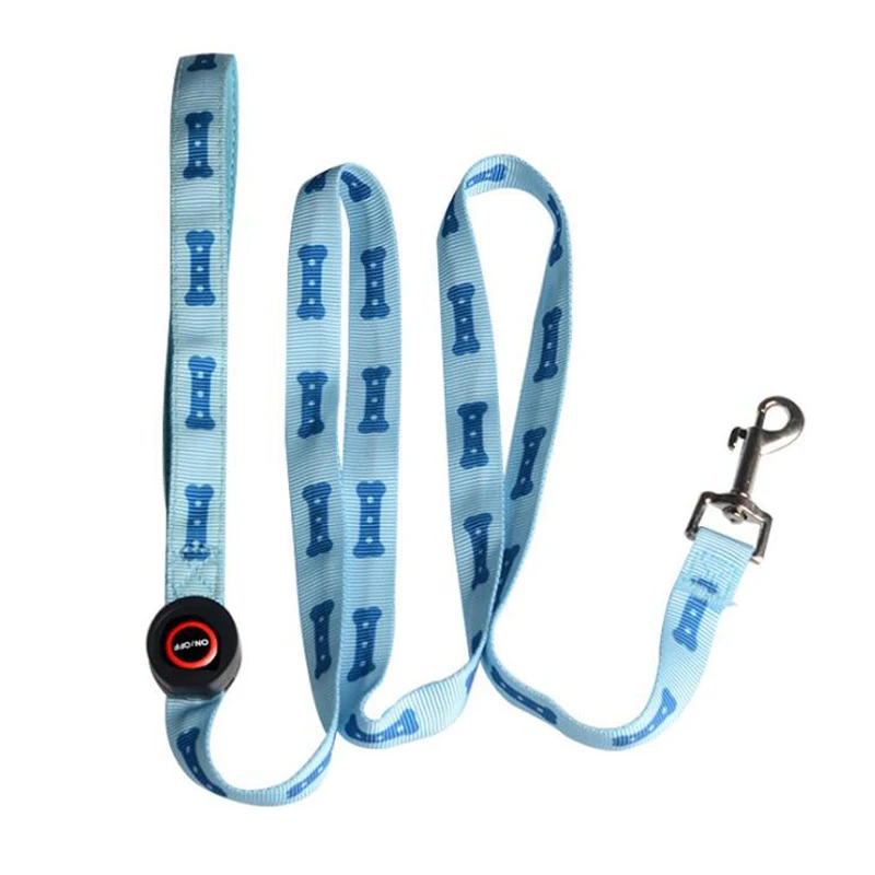 Светодиодный поводок для собак с поводками сохраняет безопасность в ночное