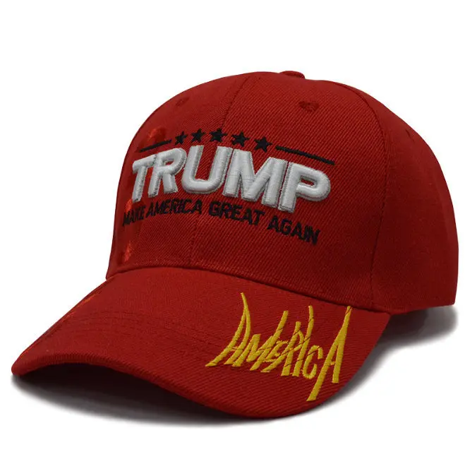 Red Tr Amer Make America Great Again Кепка с вышивкой Регулируемая Кепка Дональд Трамп бейсбольная кепка Acc014 - Цвет: Red Tr Amer