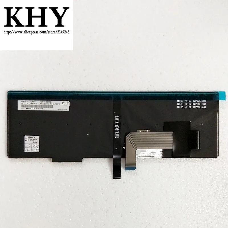 POR pt португальский Подсветка клавиатуры для ThinkPad L540 P50S T540P T550 T560 W540 W541 W550S серии 04Y2409 04Y2487