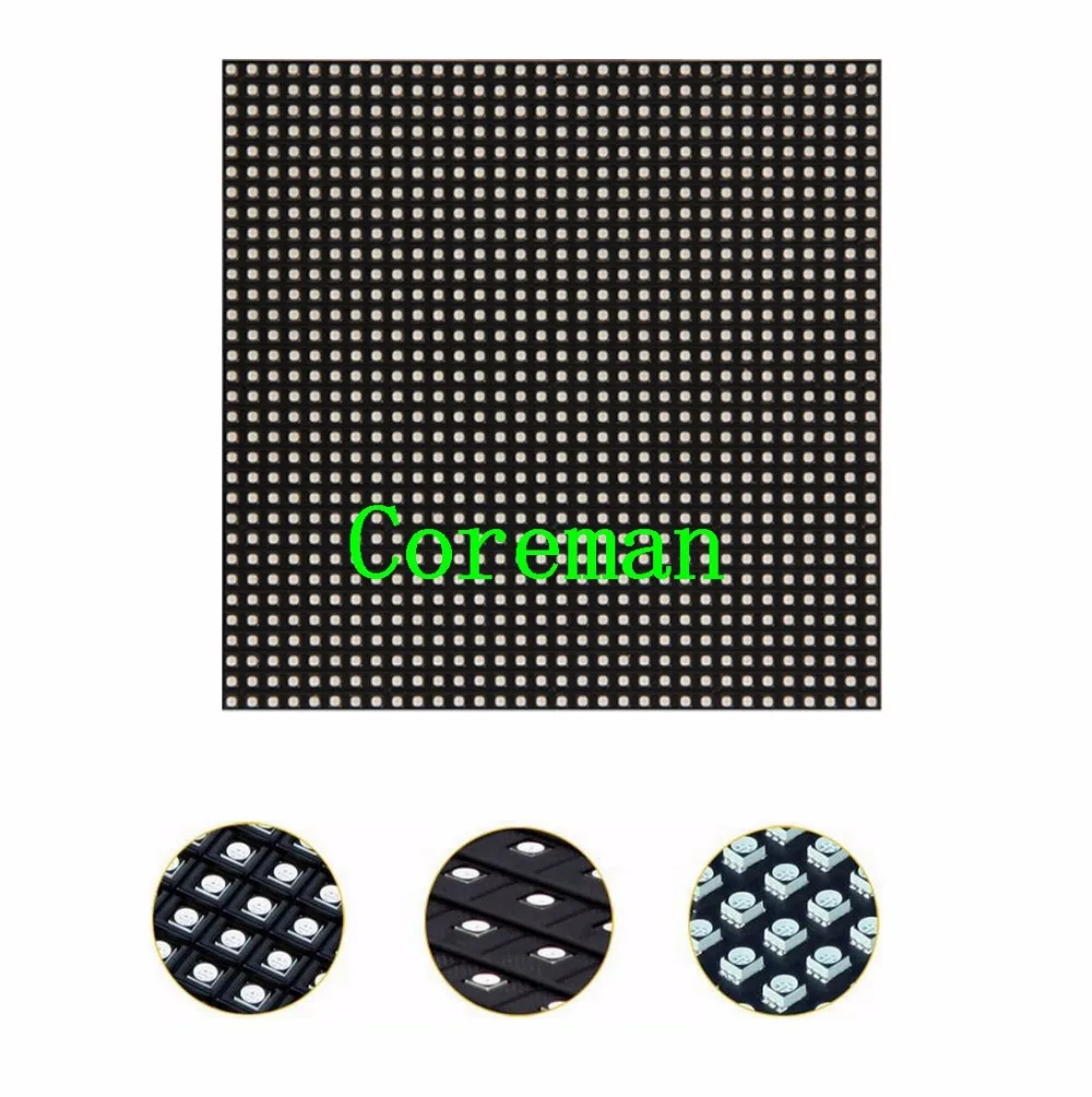 Coreman Indoor P6 RGB 3in1 модуль 32x32 пикселей SMD3528 HD светодиодный полноцветный экран 192X192mm P2