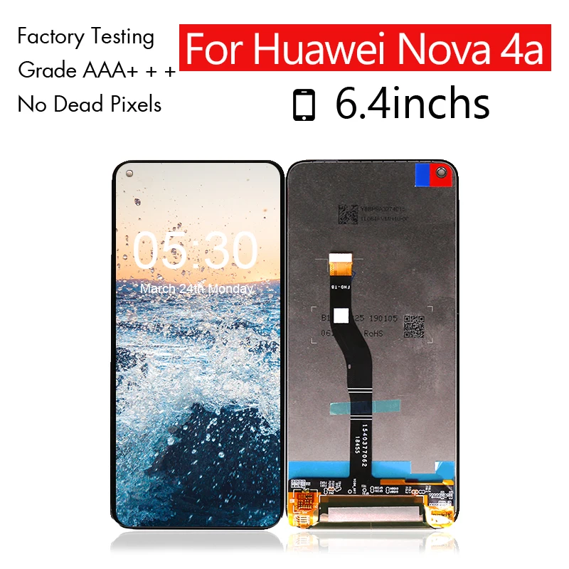 Для huawei Honor View 20 ЖК экран сенсорная панель дигитайзер сборка VCE AL00 для Nova 4