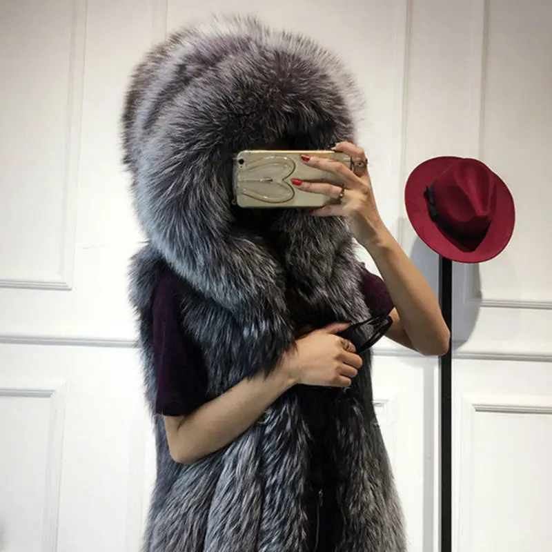 Пальто из искусственного меха 2019 жилет женская меховая куртка с капюшоном
