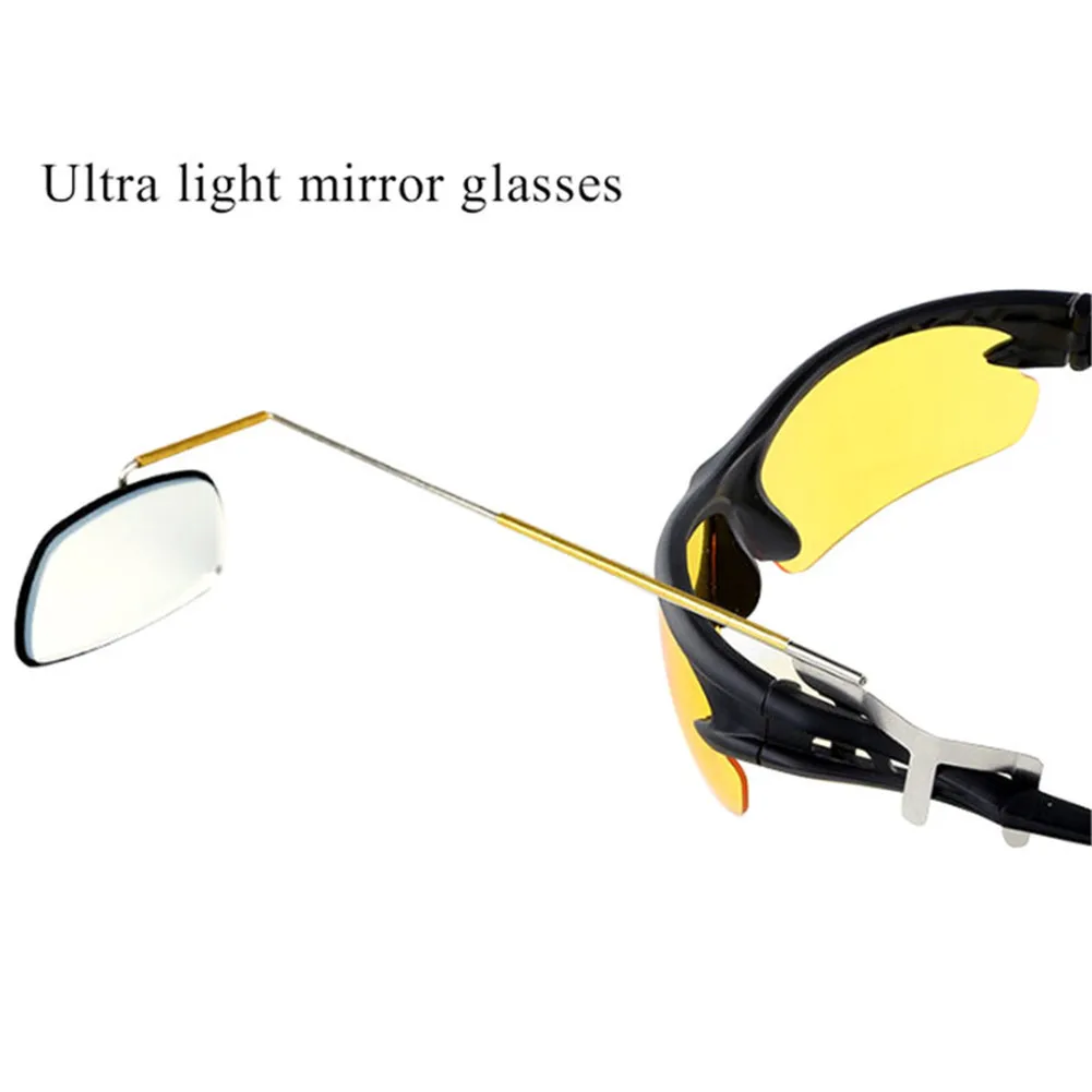 360 Degree Adjustable Bike Bicycle Riding Glasses Mirror Lightweight Cycling Sunglasses Mount Rearview Mirror|cycling sunglasses|sunglasses