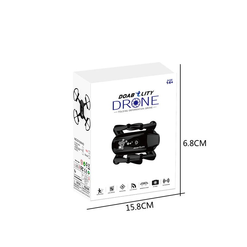 Складной Дрон EBOYU D10WH 2 4 ГГц Wi Fi FPV w/ 720P/ 480P HD камера удержание высоты мини