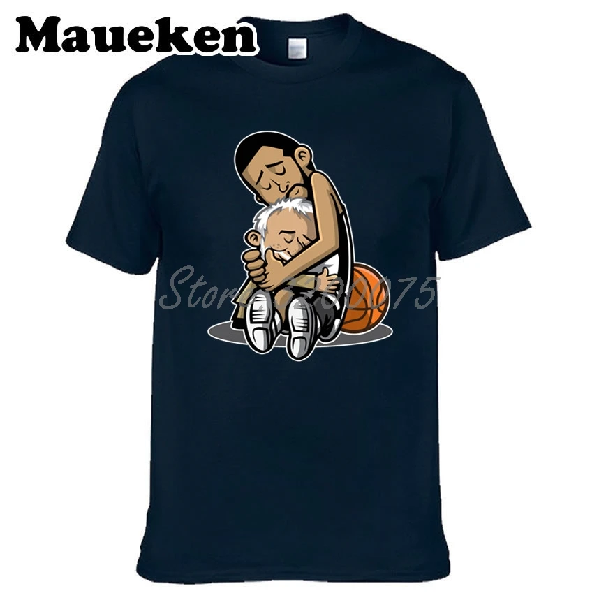 Мужская футболка с героями мультфильмов Tim Duncan Gregg Popovich Fundamental Duo vehal San Antonio W19032709 |