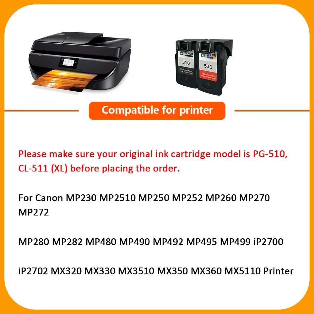hisaint for Canon PG 510 PG510 Ink Cartridge MP240 MP250 MP280 MP480 MP490 MP492 MX320 MX330 jet printer | Компьютеры и офис