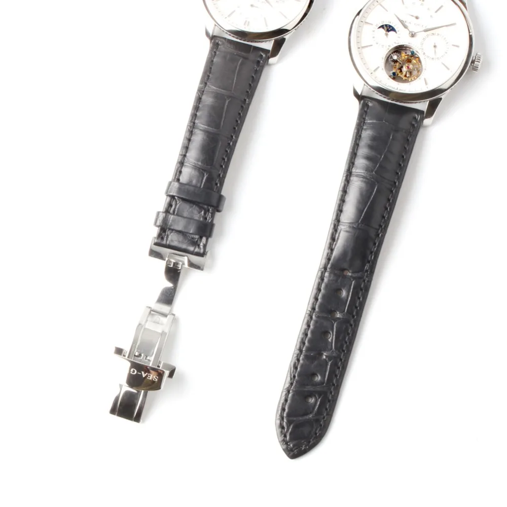 Механические часы Seagull Tourbillon, запас мощности, индикатор дня и ночи, ручные мужские часы 818,937 с сертификационной бумагой