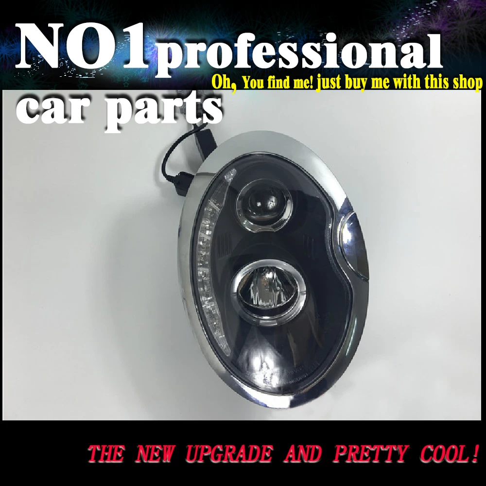 

car accessories For BMW Mini Cooper R53 R52 R50 headlight For mini headlamp 2001-2006 Angel Eyes Front light LED DRL Xeno