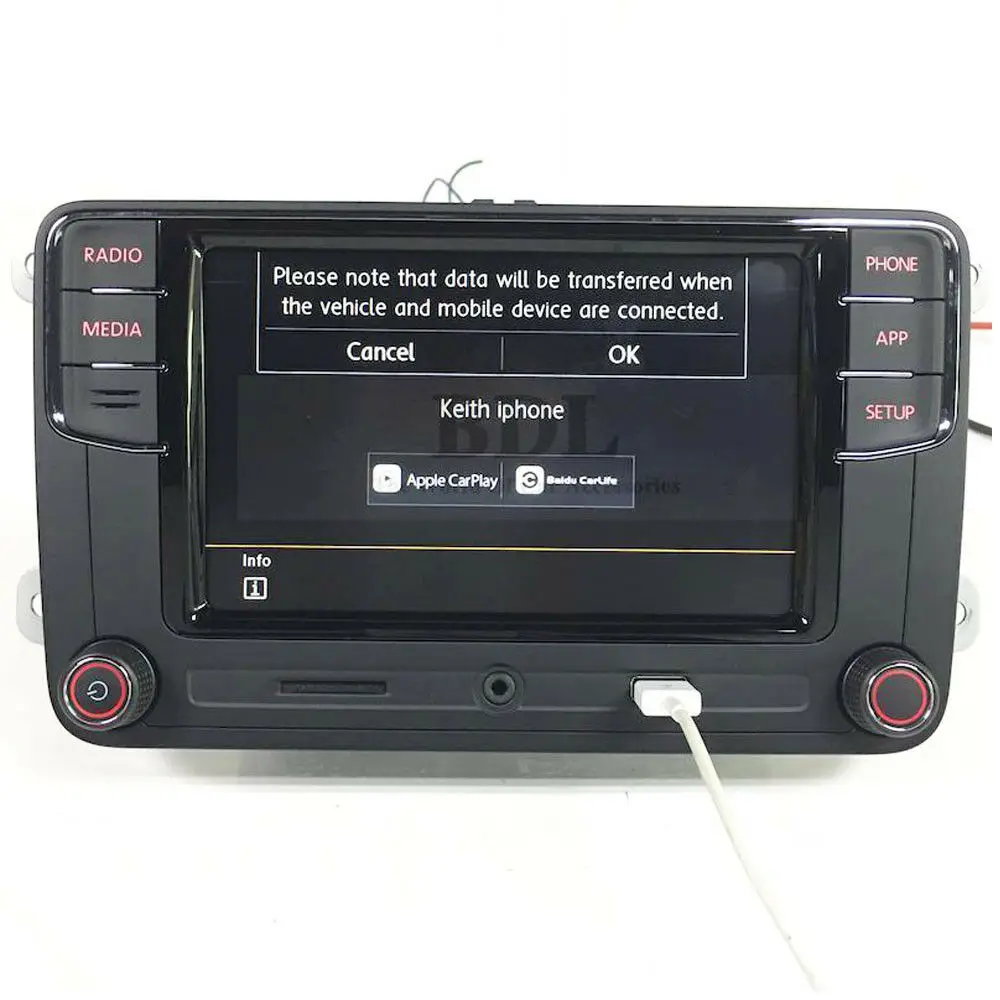 Автомобильное аудио-радио RCD330 Android авто, Carplay, MirrorLink, Bluetooth, OPS, RVC, AUX, USB для Volkswagen GOLF PASSAT POLO