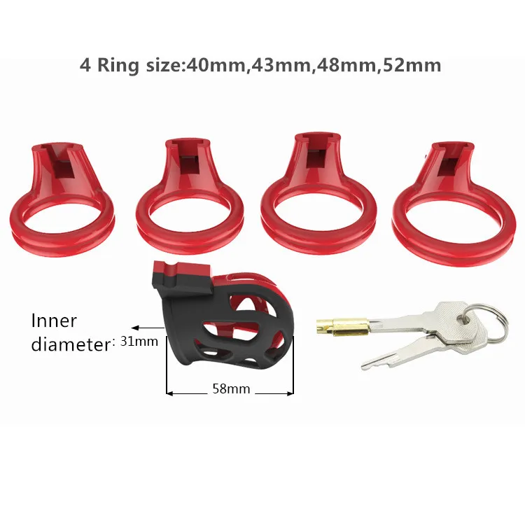 Ослепительный 3D дизайн супер дышащая клетка верности с 4 размерами кольцо для