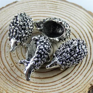 GraceAngie 10PCS Trendy  Jewelry color Charm Animal Hedgehog Pendant Jewelry Necklace Accessory Handmade Crafts 25*17*14mm