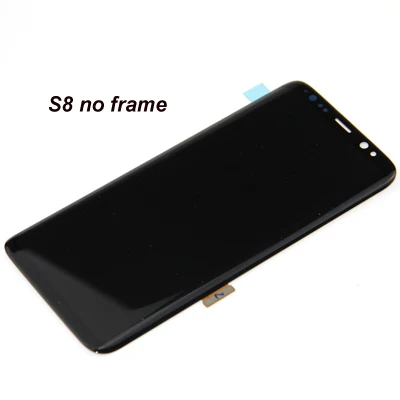 S8 no frame AMOLED дисплей для SAMSUNG S8 lcd+ сенсорный экран дигитайзер Замена для SAMSUNG Galaxy S8 Plus ЖК-экран с рамкой - Цвет: S8 no frame