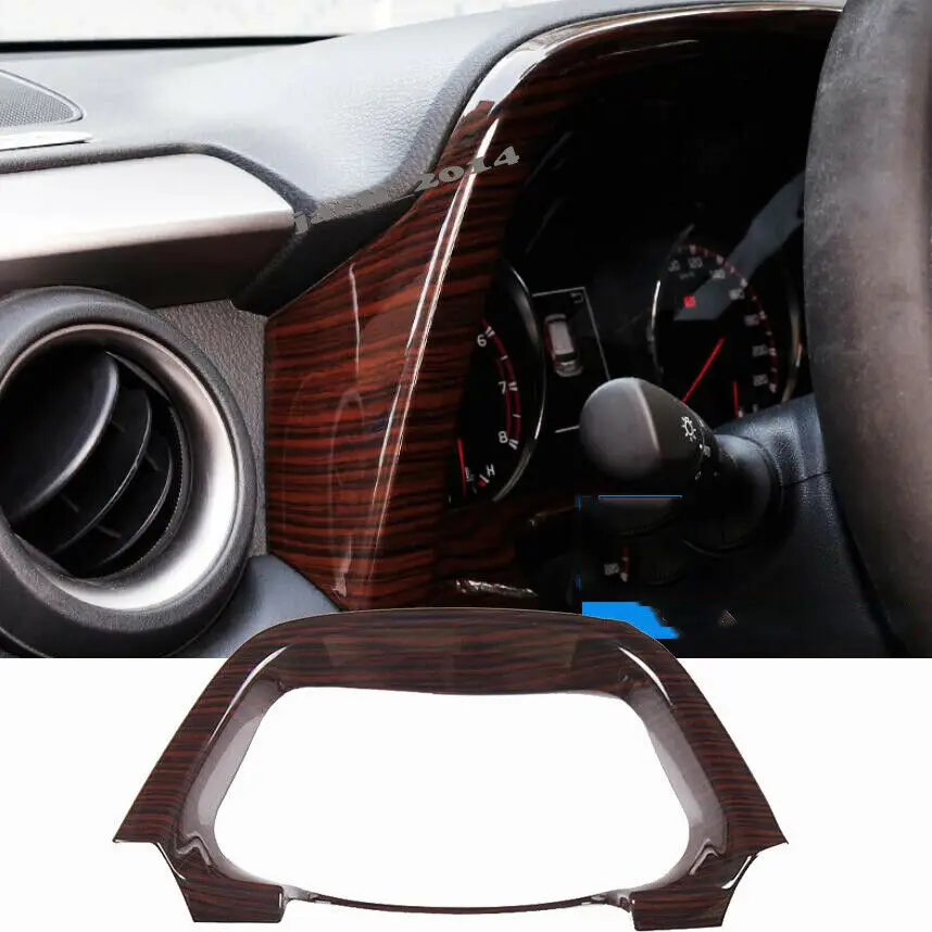 

Peach wood grain Interior Dashboard decorative frame Trim For Toyota RAV4 2016-2017