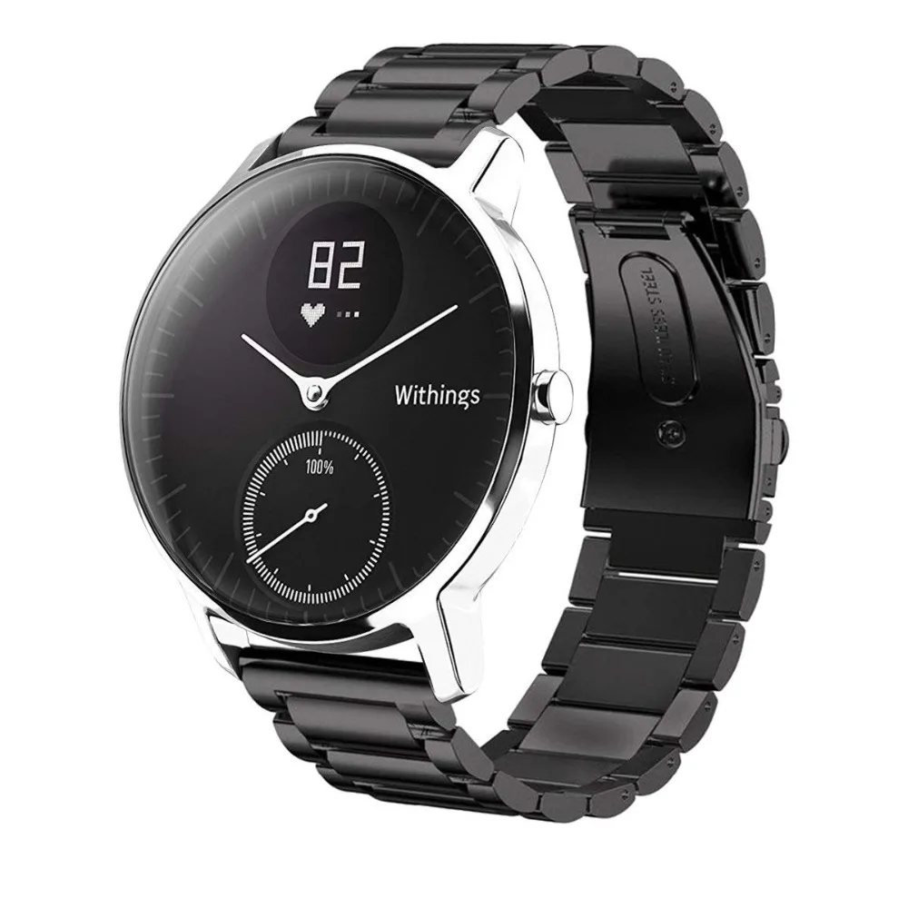 Ktab часы сменные полосы для Withings стали HR трекер из нержавеющей стали металлический браслет ремешок для Withings стали HR 40 мм/36 мм
