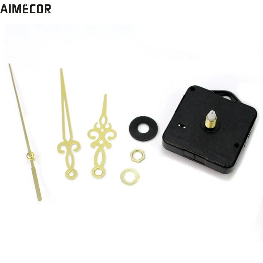 Aimecor 1 шт. счастливые подарки черные модные простые золотые стрелки DIY кварцевые