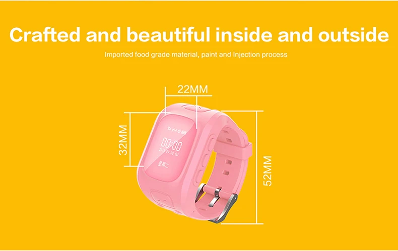 Baby Go наручные мини-часы с gps D50 дети gps трекер 2 цвета SOS аварийного анти потерянный смарт мобильный телефон приложение браслет