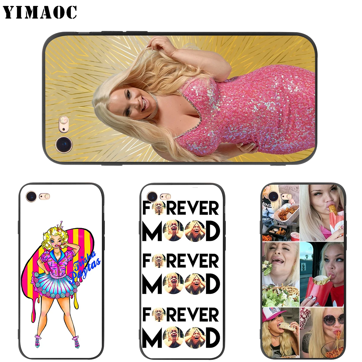 Мягкий чехол YIMAOC Trisha Paytas для Apple iPhone SE 2020 5 5s 6 6s 7 8 Plus XR X Xs 11 12 Pro Max mini|Бамперы| |
