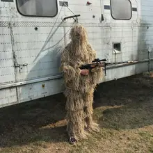 Камуфляжная одежда для охоты, костюмы для снайперов, костюмы, Bionic Airsoft, костюм для стрельбы, Roupa, 3D куртка и штаны для PUBG