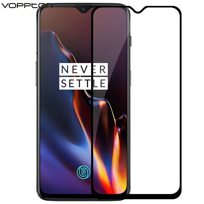 2PCS For Oneplus 6T Tempered Glass Full Coverage Screen Protector 6 T 6.41inch 9h Protective Film Voppton | Мобильные телефоны и