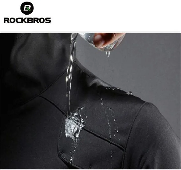 ROCKBROS зимняя куртка для велоспорта флисовая одежда с длинным рукавом
