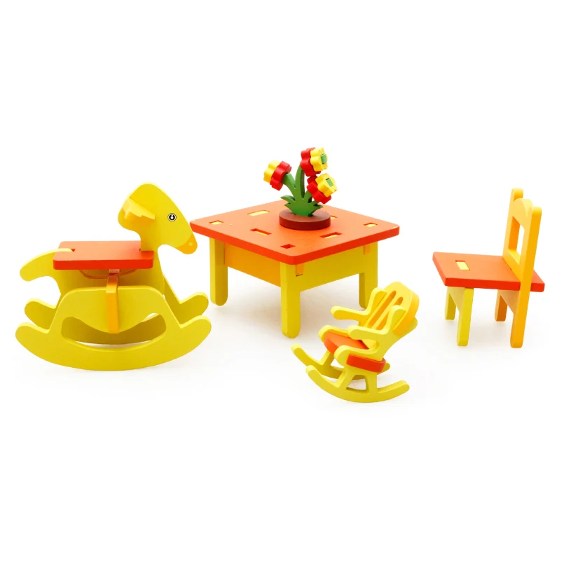 Chanycore Детские Обучающие деревянные игрушки блоки сборные игровой дом детский сад