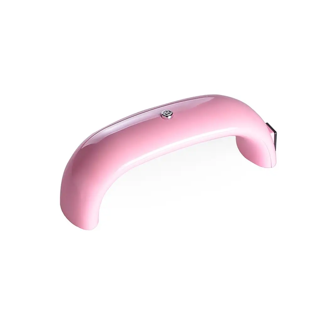 Pink 9 Вт Светодиодная лампа для сушки ногтей многоцветная портативная микро USB кабель для домашнего использования гель лак для ногтей отверждающая машина мини-лампа с USB инструмент для ногтей - Color: Pink