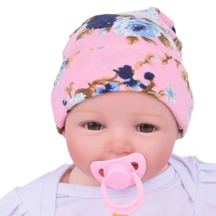 Шапка 2018 больничный Чепчик для новорожденного Детские шапки с цветочным бантом