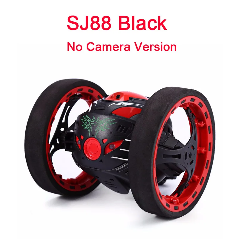 SJ88-BLK-NoCam Новая обновленная версия Jumping Bounce Car SJ88 RC автомобили 4CH 2,4 GHz Jumping Sumo RC АВТОМОБИЛЬ W гибкие колеса дистанционного управления робот автомобиль - Цвет: SJ88-BLK-NoCam