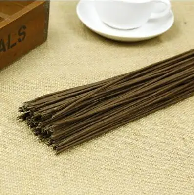 L60CM coffee 2 мм* 40 см/2 мм* 60 см длина зеленый/кофейный цвет бумага с железной проволокой искусственный цветок стволовых 10 шт./лот - Цвет: L60CM coffee