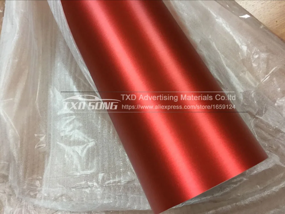 Автомобильный Стайлинг Красный Матовый хромированный Металлик Виниловая пленка