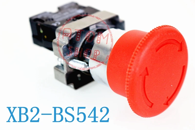 XB2BS542 1NC ZB2 BE102C one закрытая красная Грибовидная головка Кнопка аварийной остановки