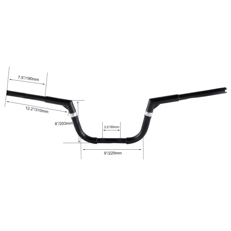 8 &quotRise 1 25&quot Руль для Harley Softail FLSTC FLSTF FLSTFB 00 17 Dyna FXDWG 10 Touring FLRT 15 later FXDB 06 17|Руль