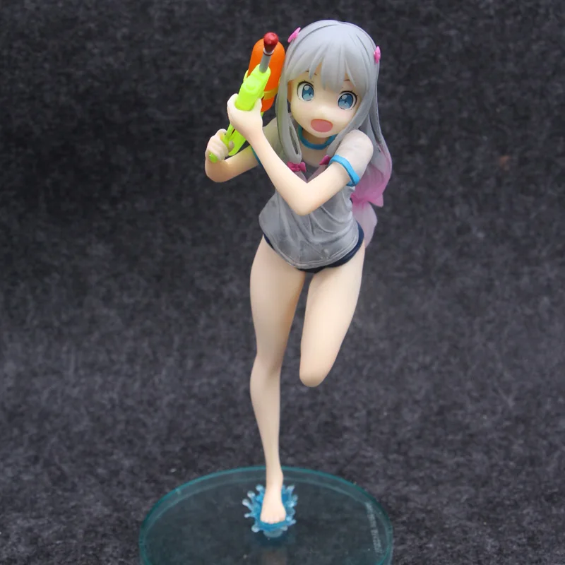 Anime Eromanga Sensei Izumi Sagiri Cute Summer Water gun 1/7 Ver Girls Figure Toys | Игрушки и хобби