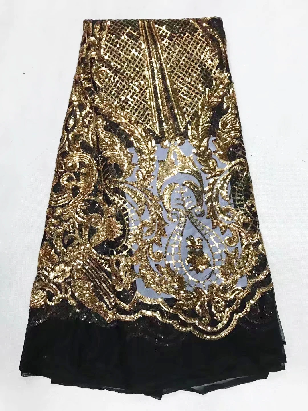 Черная африканская кружевная ткань высокое качество кружева Aso Ebi сетчатая ткань вышитая блестками нигерийская швейцарская кружевная ткань